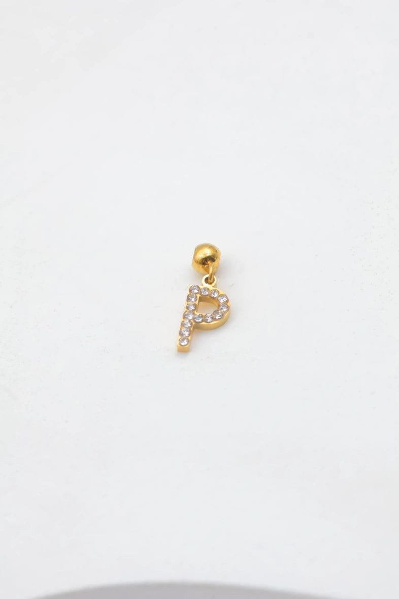 Pendentif lettre P - DORÉ