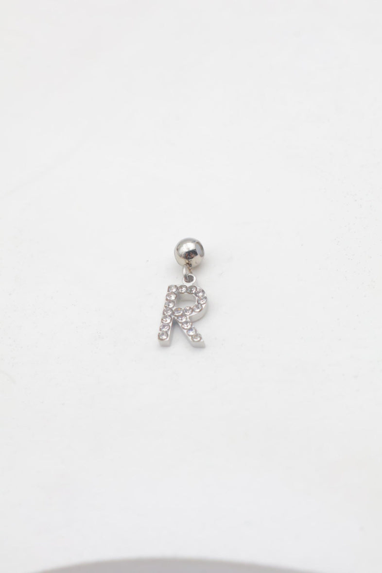 Pendentif lettre R - ARGENT