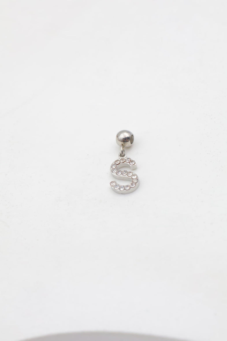 Pendentif lettre S - ARGENT