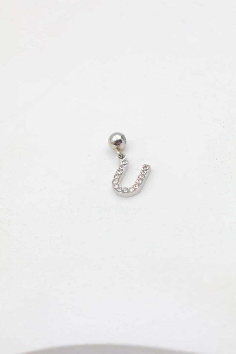 Pendentif lettre U - ARGENT