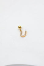 Pendentif lettre U - DORÉ