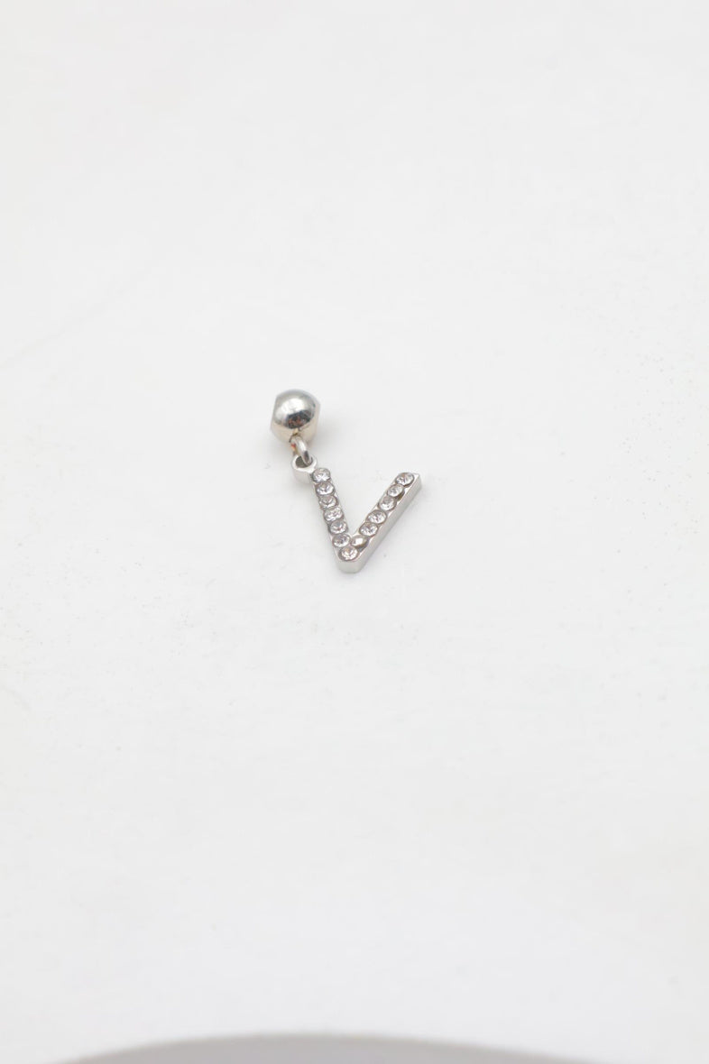 Pendentif lettre V - ARGENT