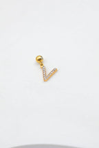 Pendentif lettre V - DORÉ