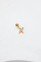 Pendentif lettre X - DORÉ