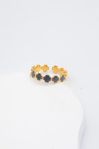 Bague en acier inoxydable ajustable - NOIR