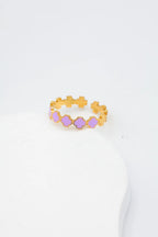 Bague en acier inoxydable ajustable - VIOLET