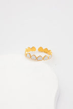 Bague en acier inoxydable ajustable - BLANC