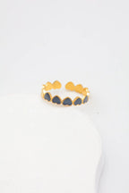 Bague en acier inoxydable ajustable - NOIR