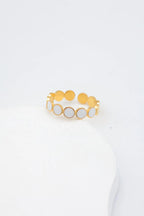 Bague en acier inoxydable ajustable - BLANC