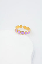 Bague en acier inoxydable ajustable - VIOLET