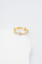Bague en acier inoxydable ajustable - BLANC