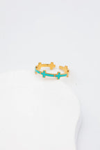 Bague en acier inoxydable ajustable - BLEU