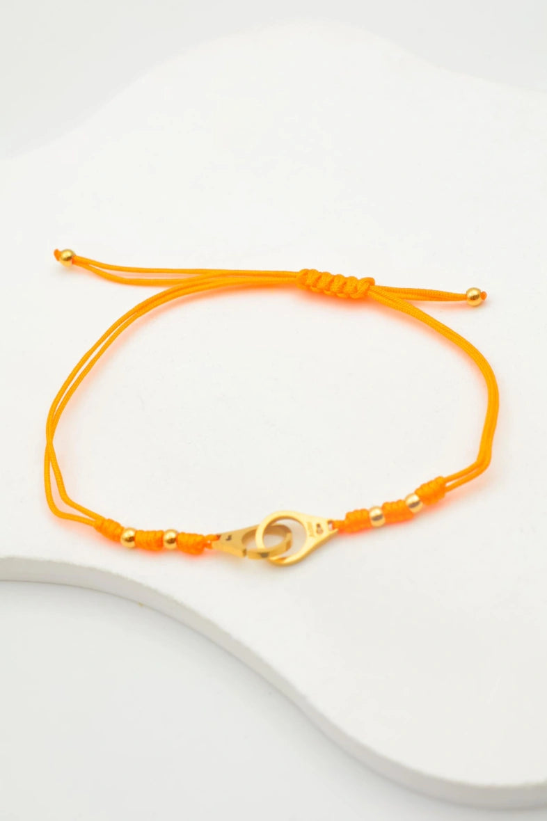 Bracelet en acier inoxydable - ORANGE