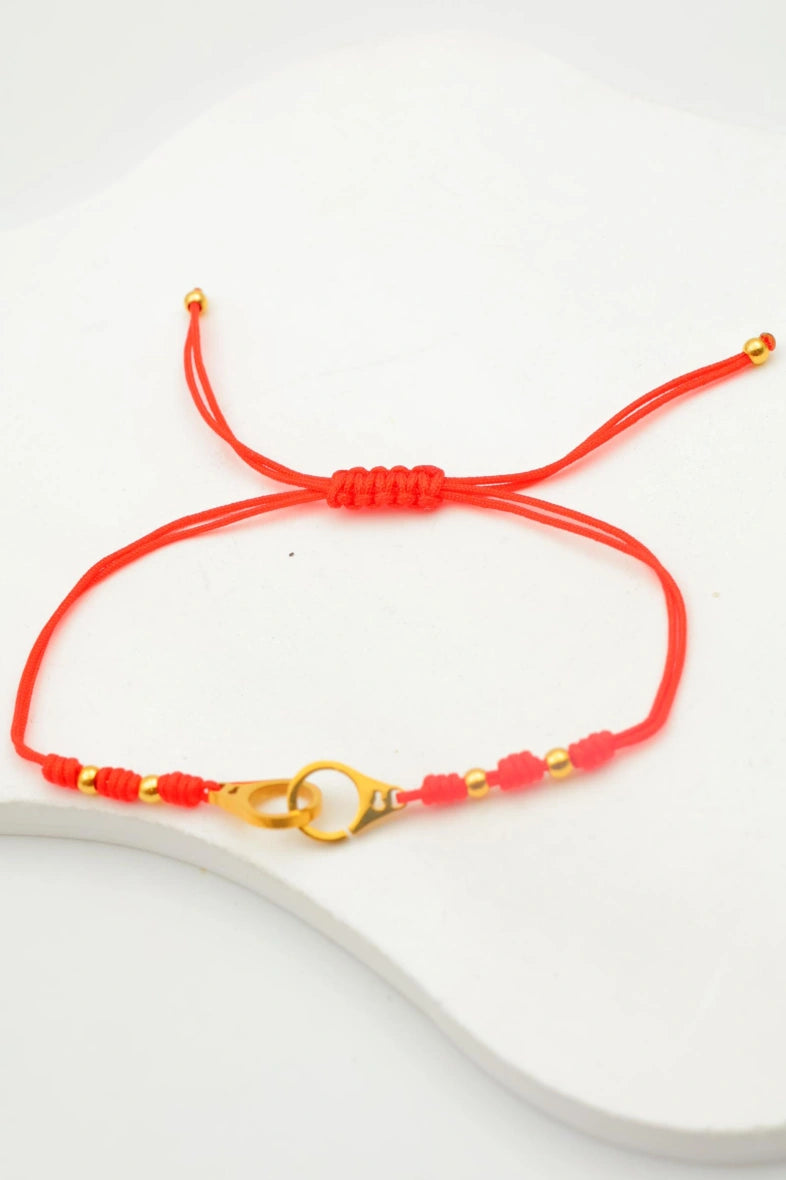 Bracelet en acier inoxydable - ROUGE