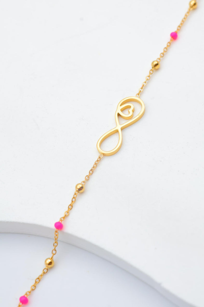 Bracelet en acier inoxydable - FUCHSIA