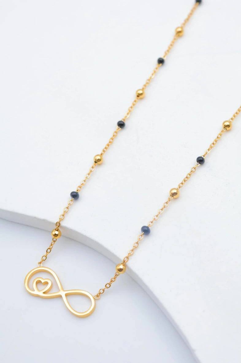 Collier en acier inoxydable - NOIR