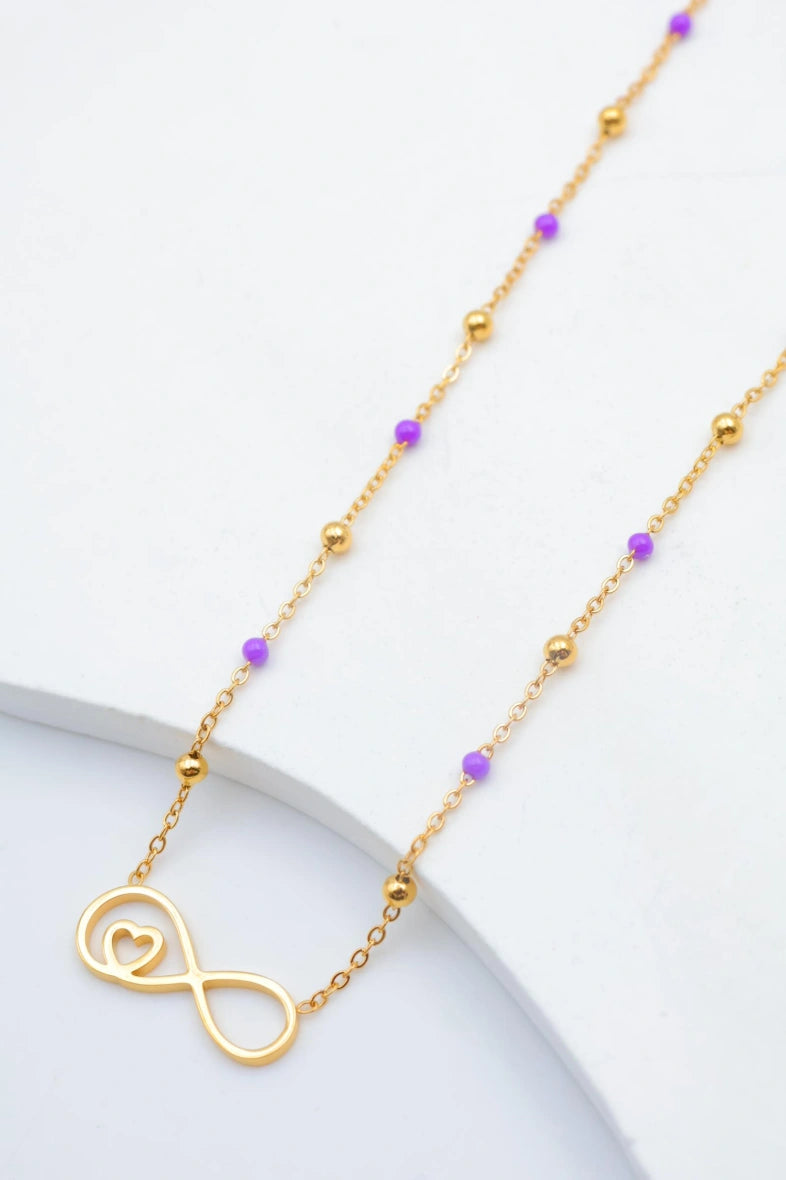 Collier en acier inoxydable - VIOLET