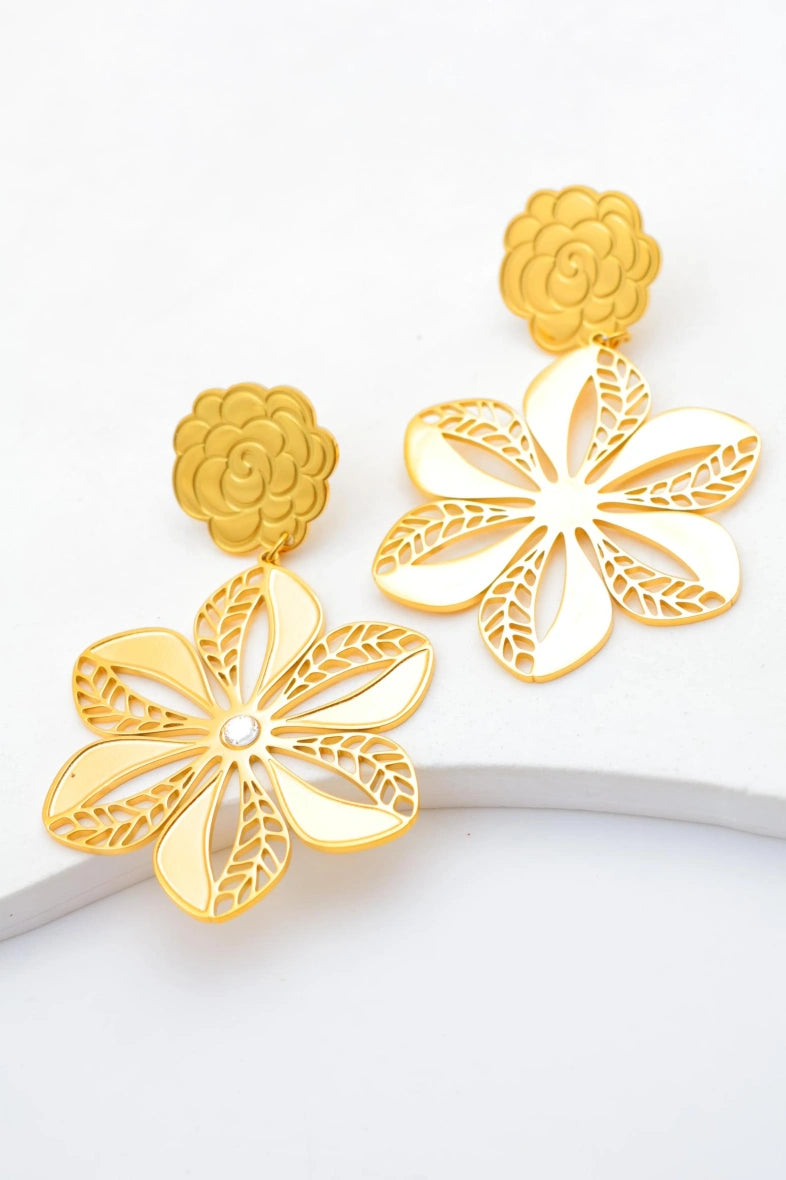 Boucles d'oreilles en acier inoxydable - DORÉ