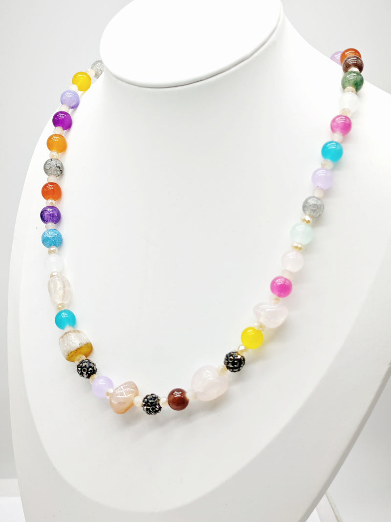 Collier en métal - MULTICOLORE