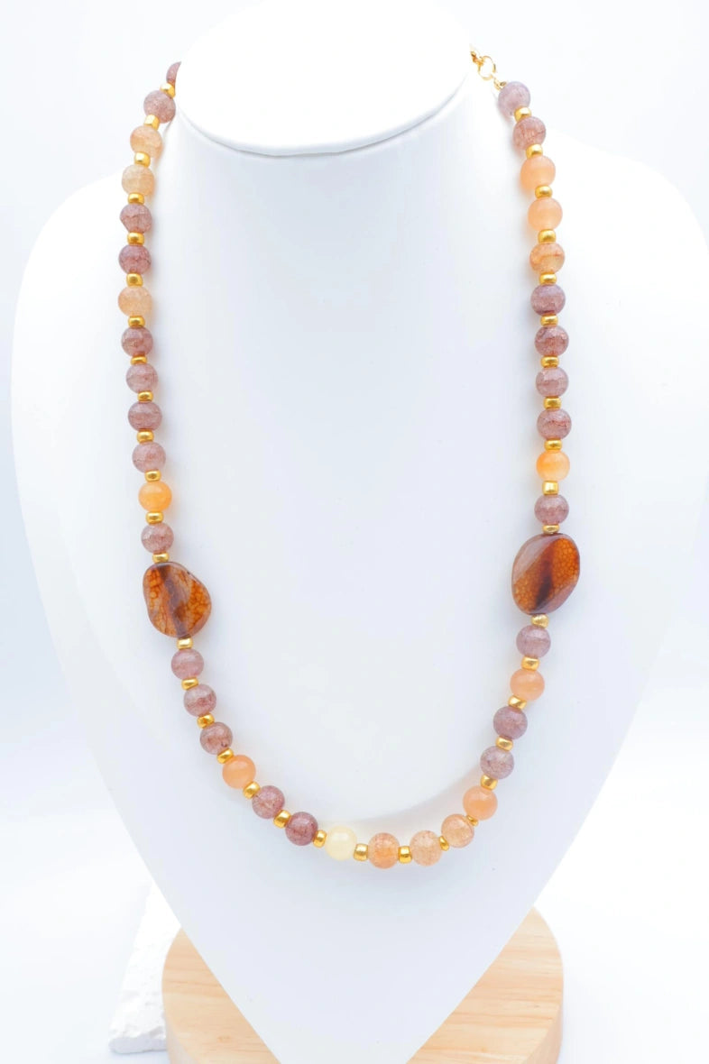 Collier en métal - BEIGE