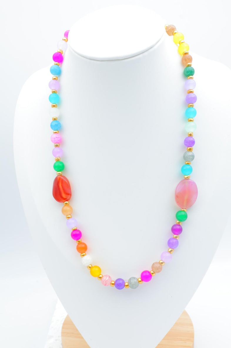 Collier en métal - MULTICOLORE