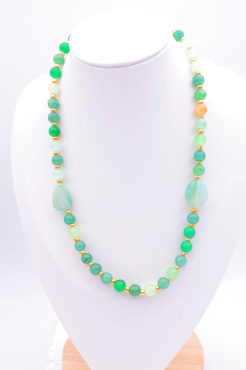 Collier en métal - VERT