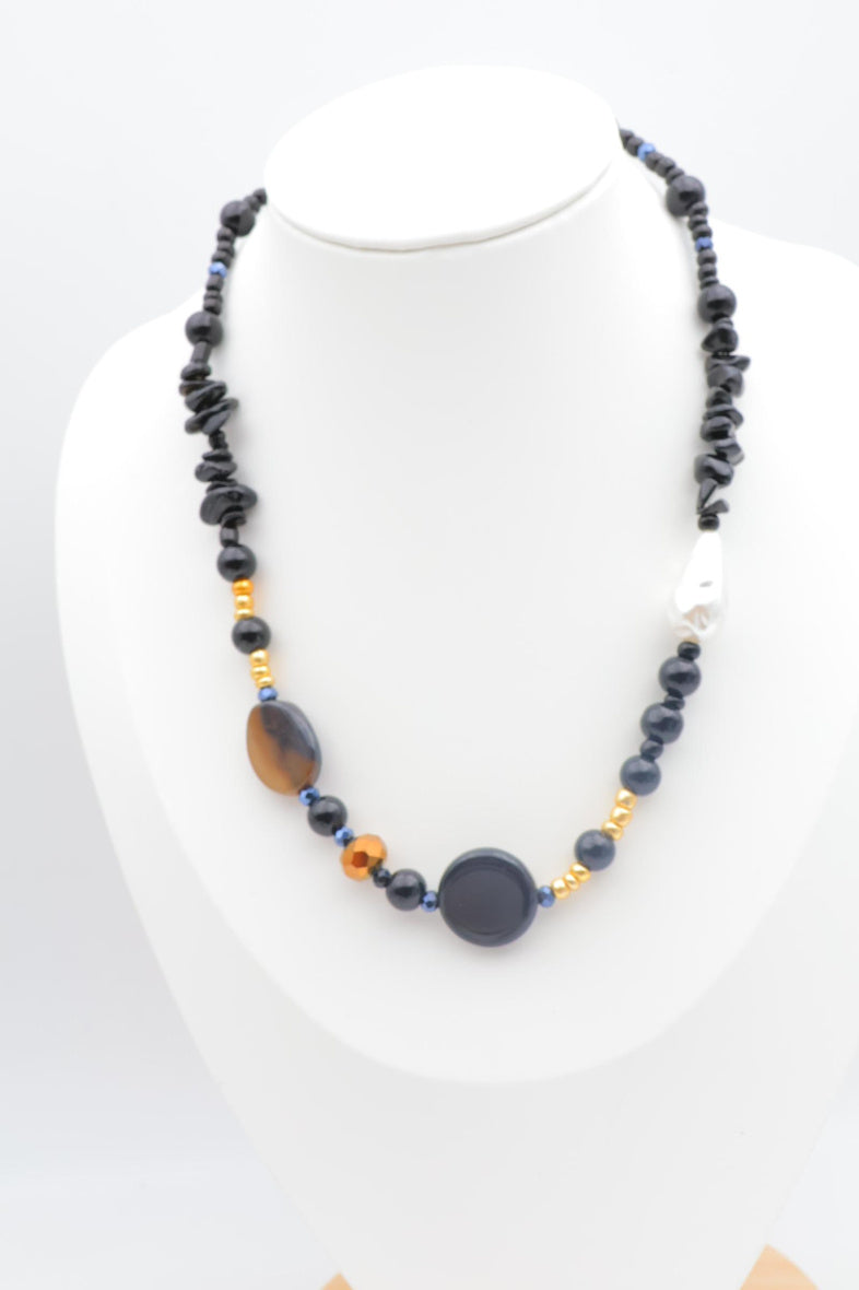 Collier en métal - NOIR