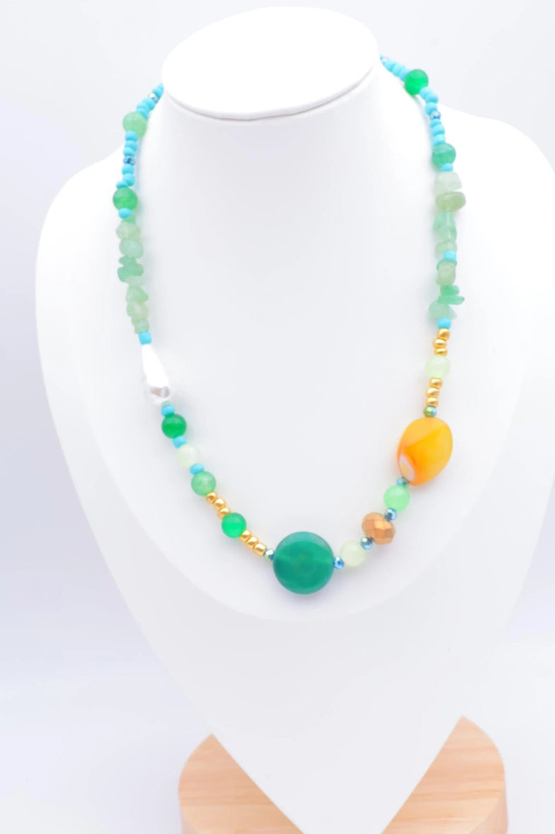Collier en métal - VERT