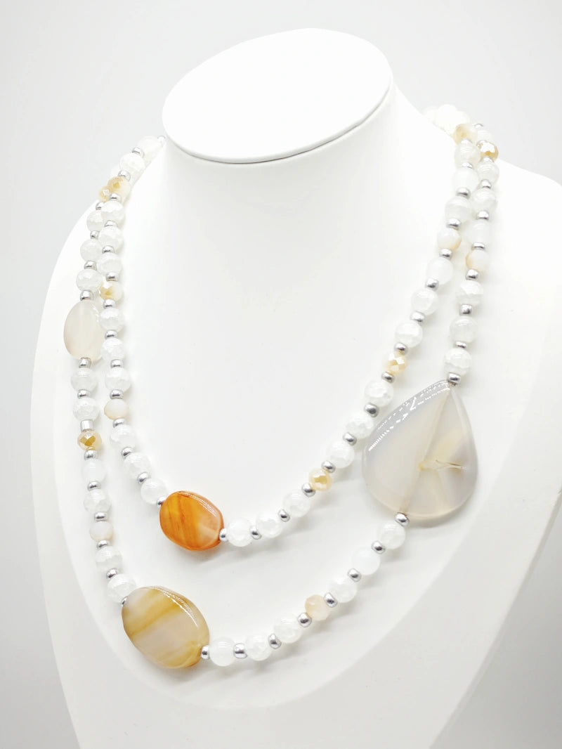 Collier en métal - BLANC