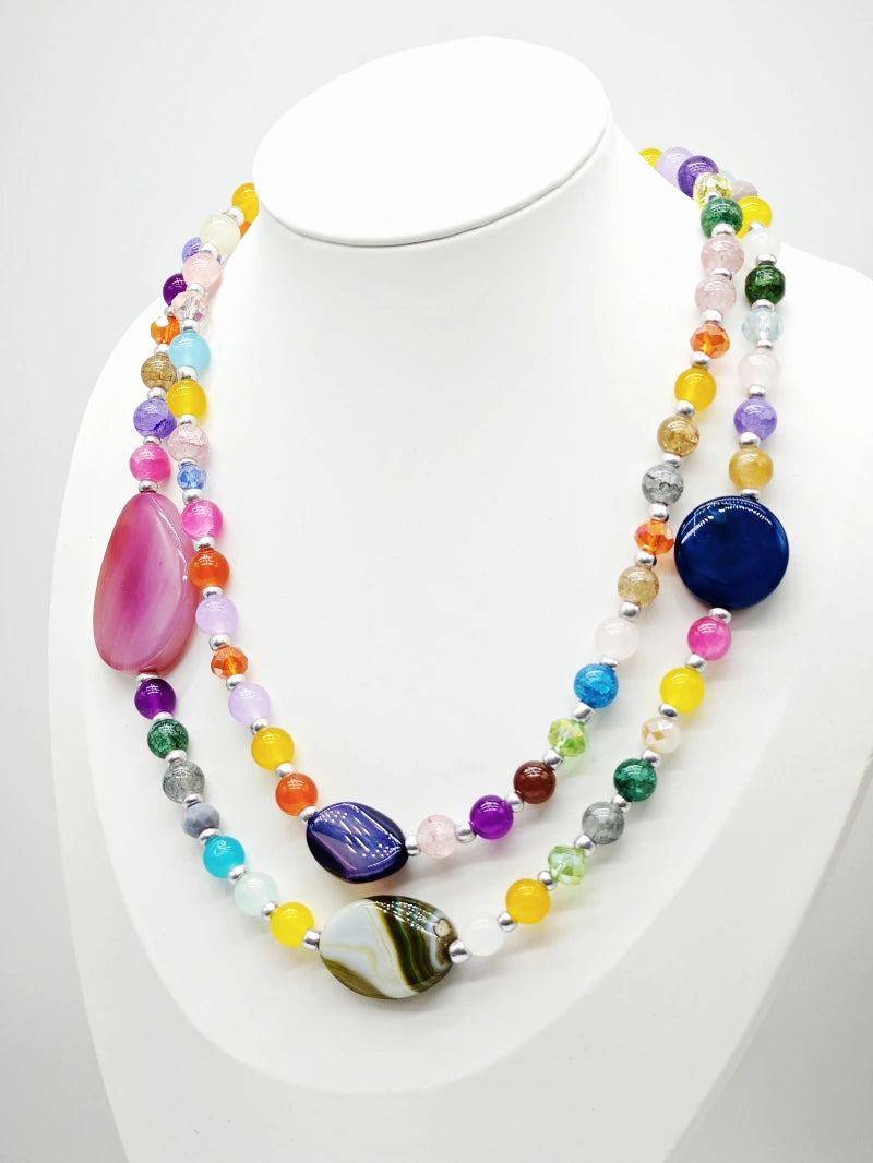 Collier en métal - MULTICOLORE