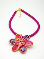 Collier en métal - FUCHSIA