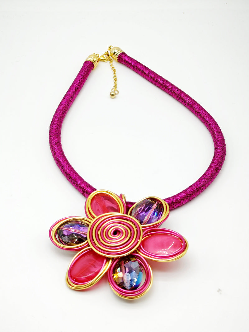 Collier en métal - FUCHSIA
