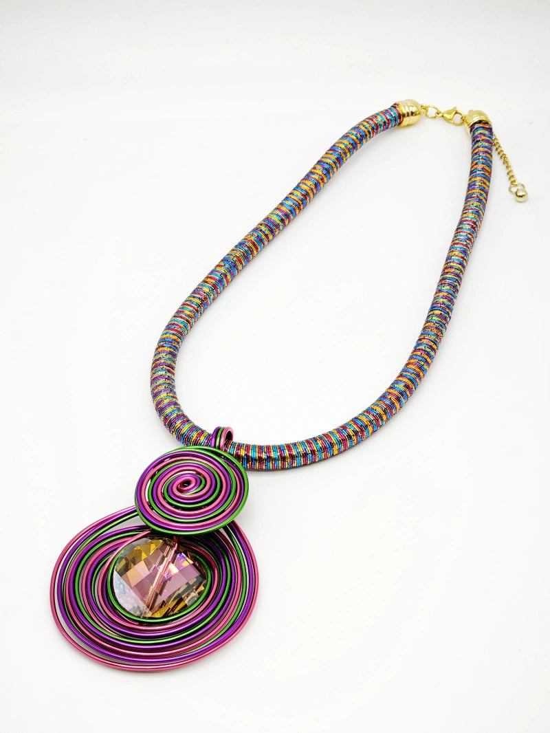 Collier en métal - MULTICOLORE