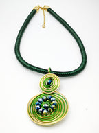Collier en métal - VERT
