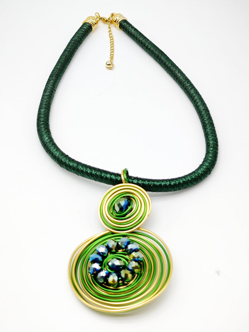 Collier en métal - VERT