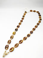 Collier en métal - MARRON FONCÉ