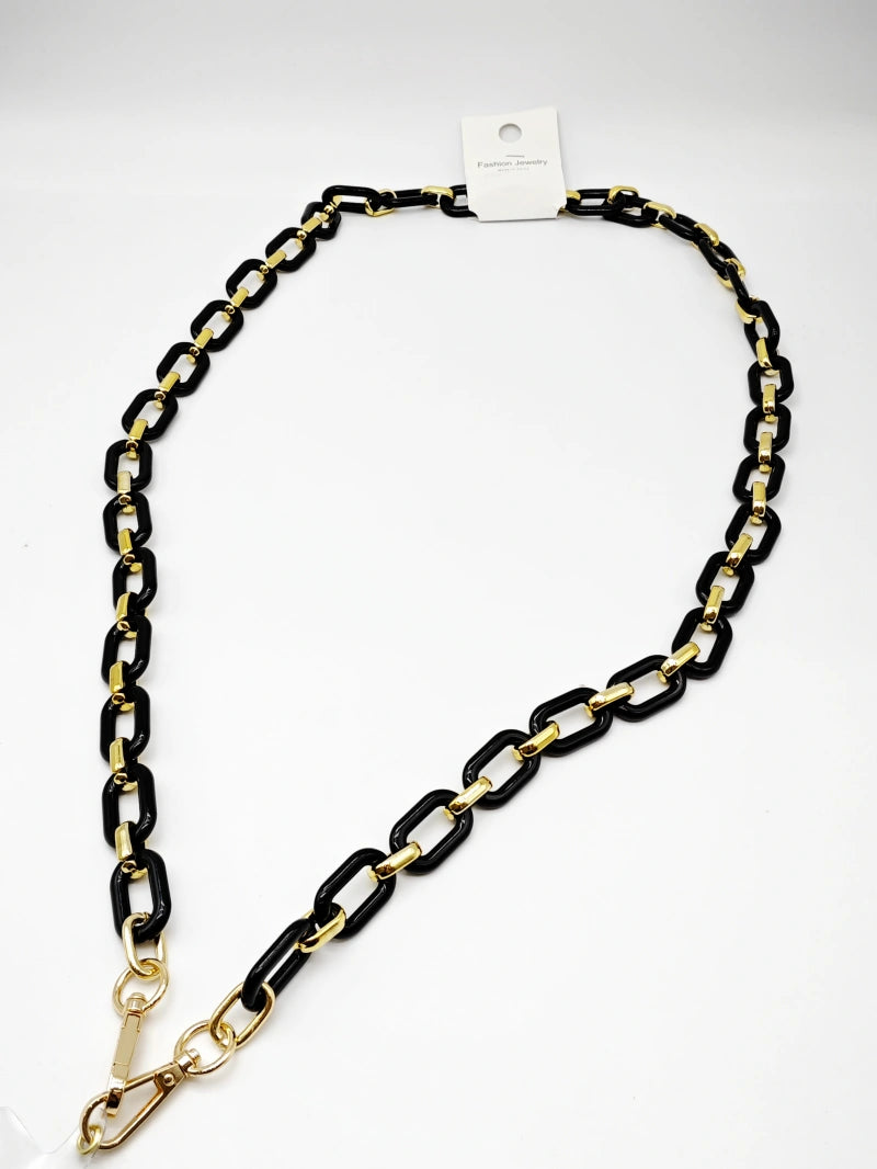 Collier en métal - NOIR