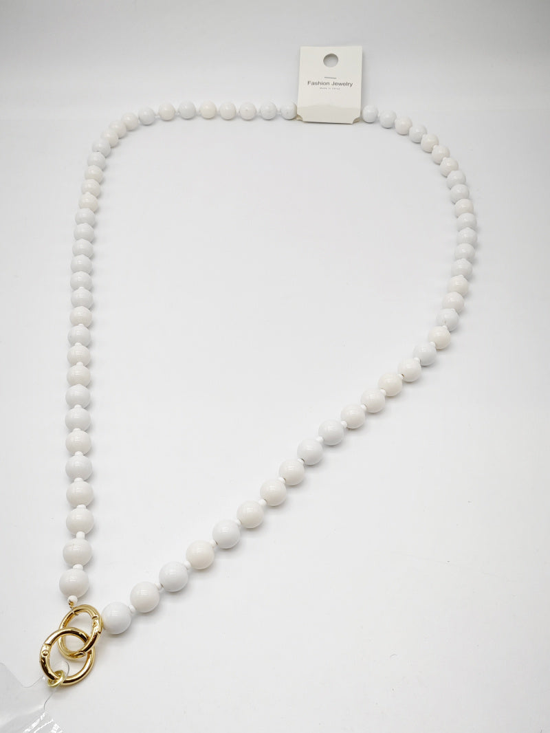 Collier en métal - BLANC