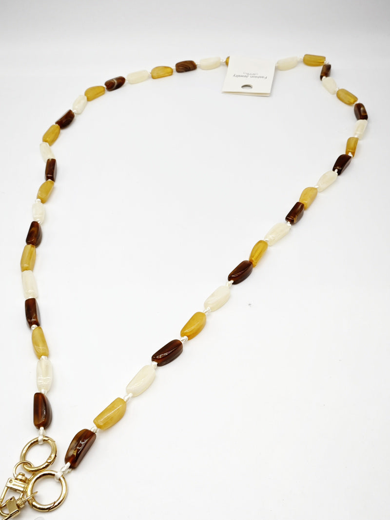 Collier en métal - MARRON FONCÉ