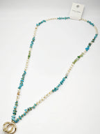 Collier en métal - BLEU