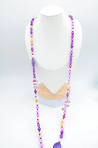 Collier sautoir en acier inoxydable - VIOLET