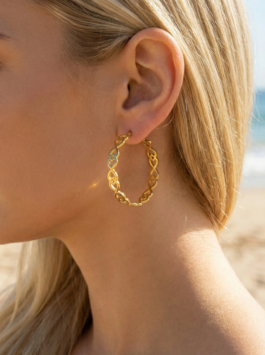 Boucles d’oreilles en acier inoxydable