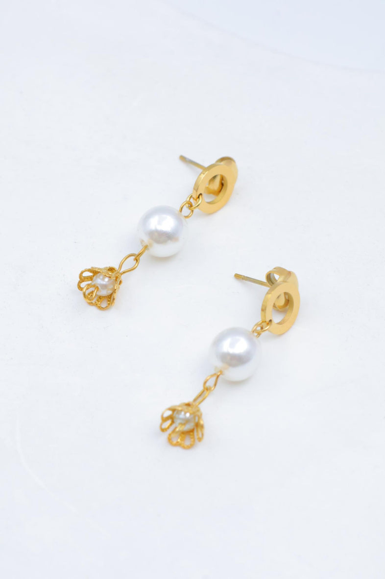 Boucles d'oreilles en acier inoxydable - DORÉ