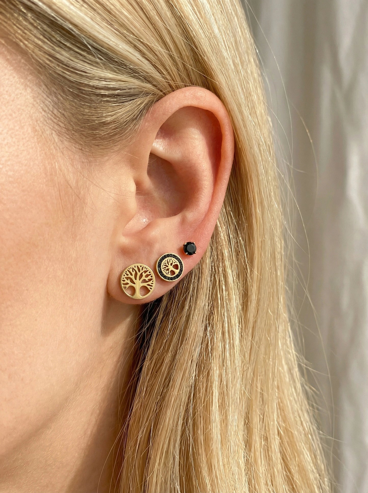 Boucles d’oreilles en acier inoxydable