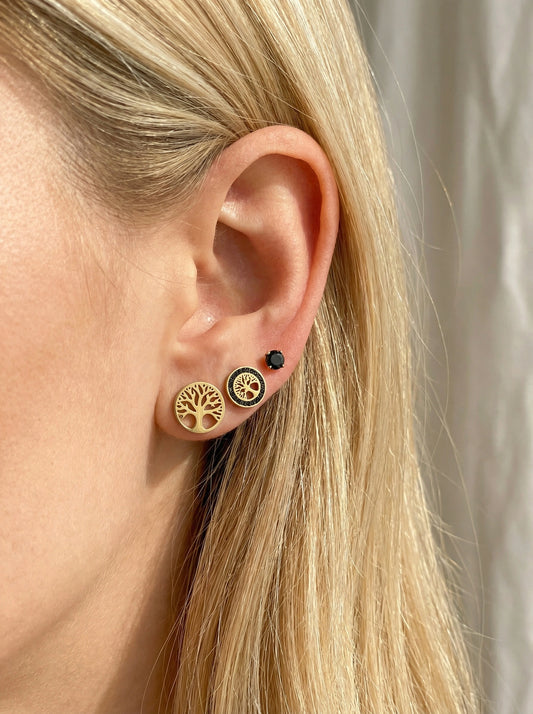 Boucles d’oreilles en acier inoxydable