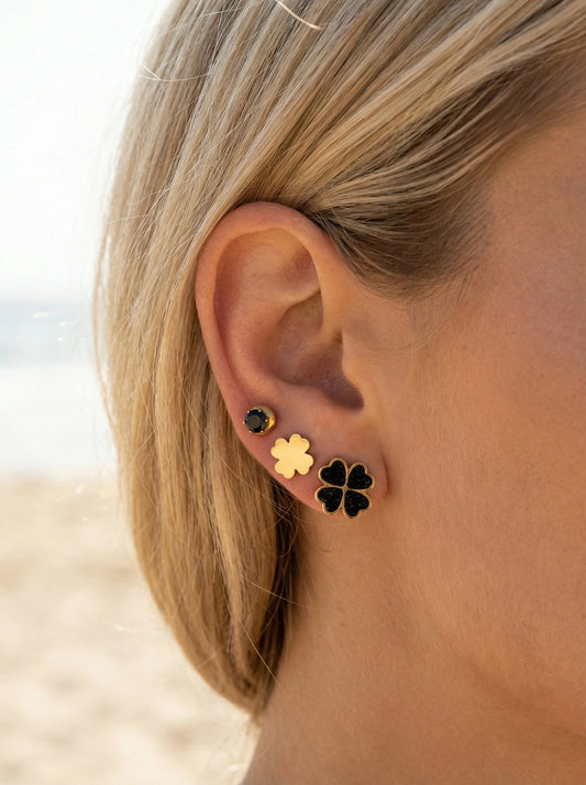 Boucles d’oreilles en acier inoxydable