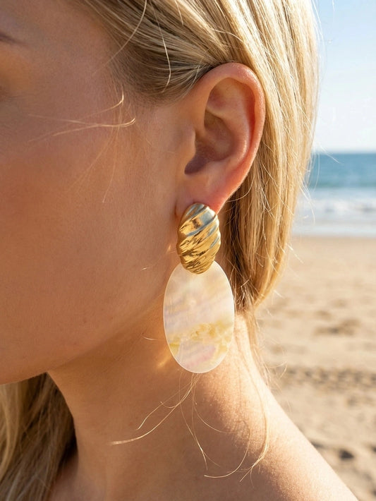 Boucles d’oreilles en acier inoxydable