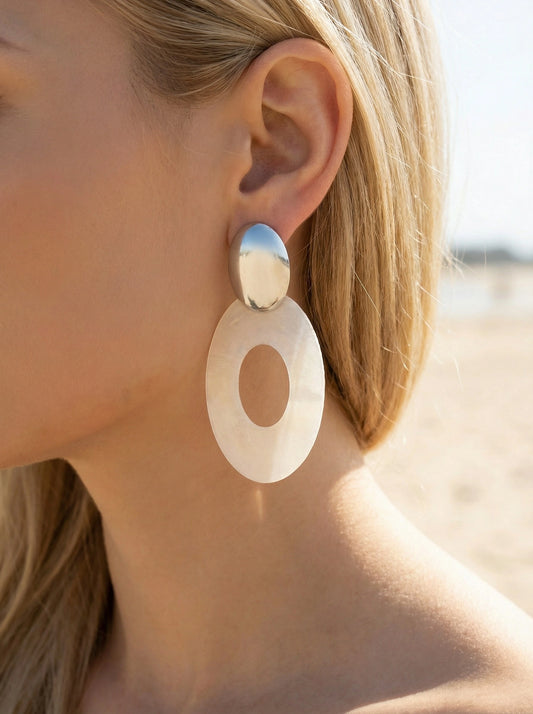 Boucles d’oreilles en acier inoxydable