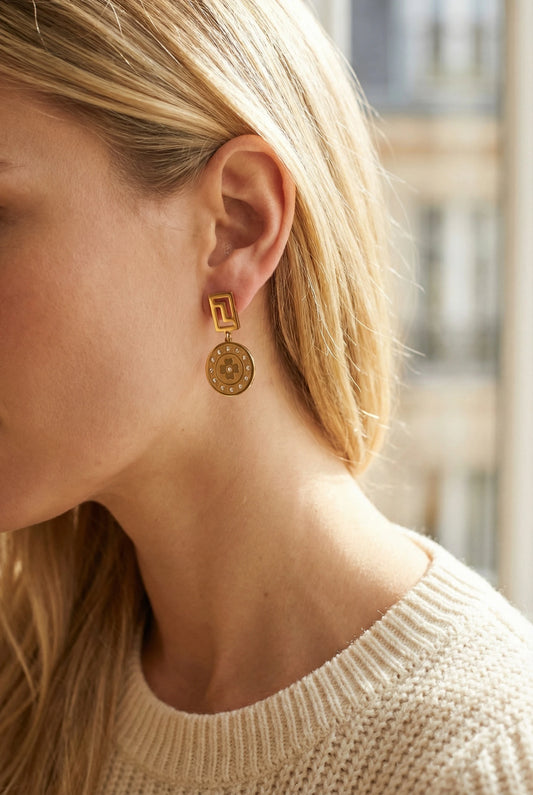 Boucles d’oreilles en acier inoxydable