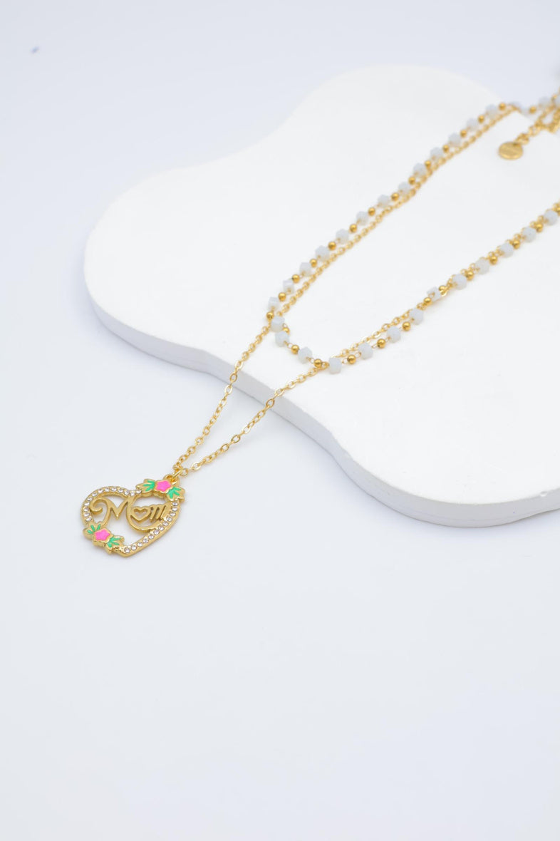 Collier en acier inoxydable - BLANC